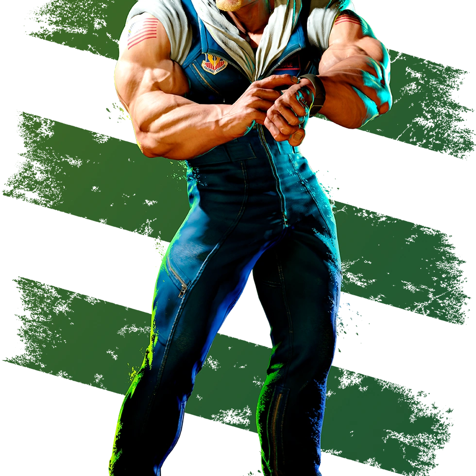 Guile from Street Fighter 6 voiced by Ray Chase