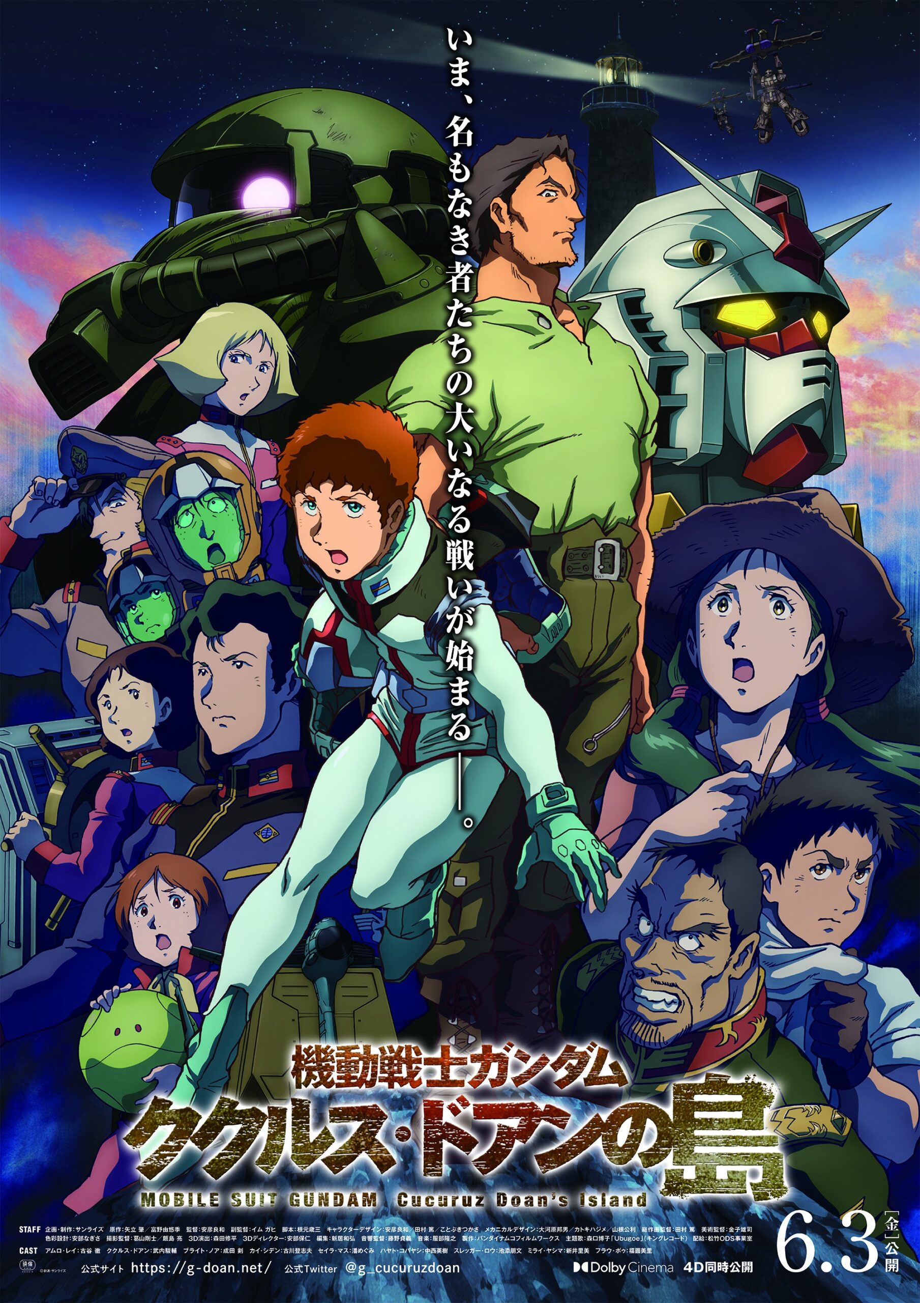 Mobile Suit Gundam: Cucuruz Doan’s Island - Animation Voice Cast