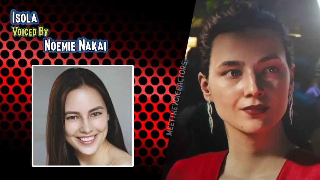 Noemie Nakai, portraying Isola Miss Roth