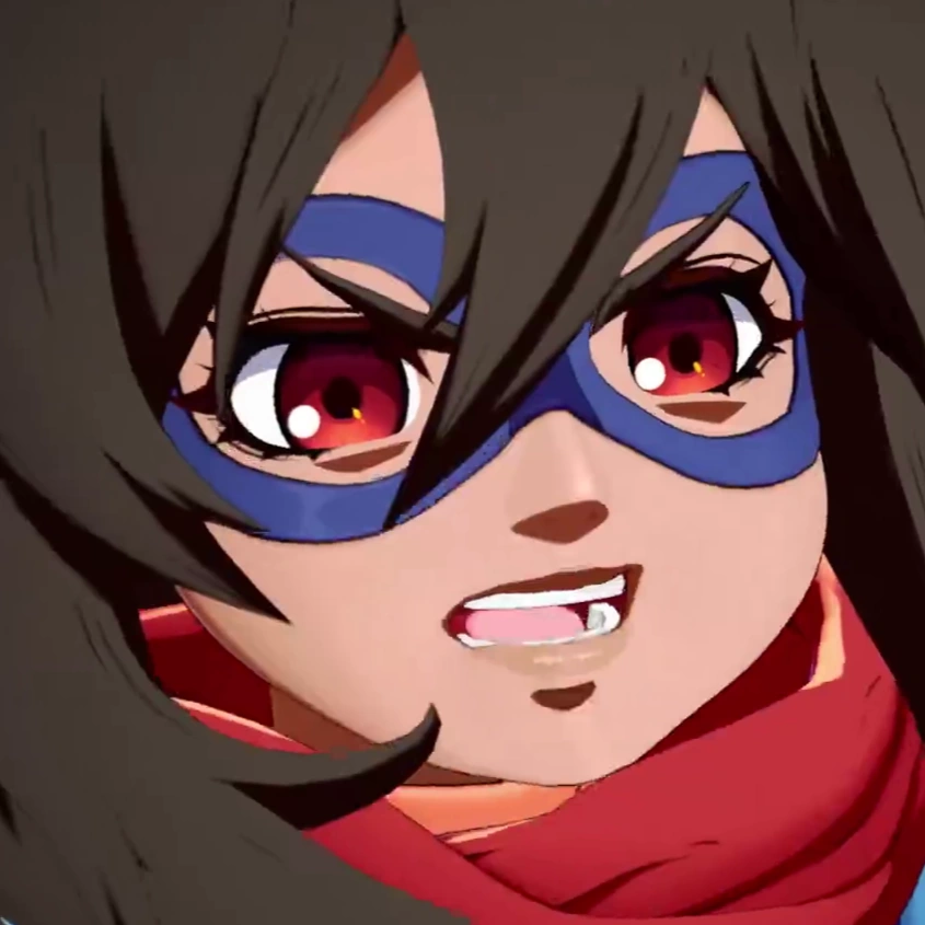 Kamala Khan /Ms. Marvel from MARVEL Tōkon: Fighting Souls (2026) voiced by Dalia Rooni