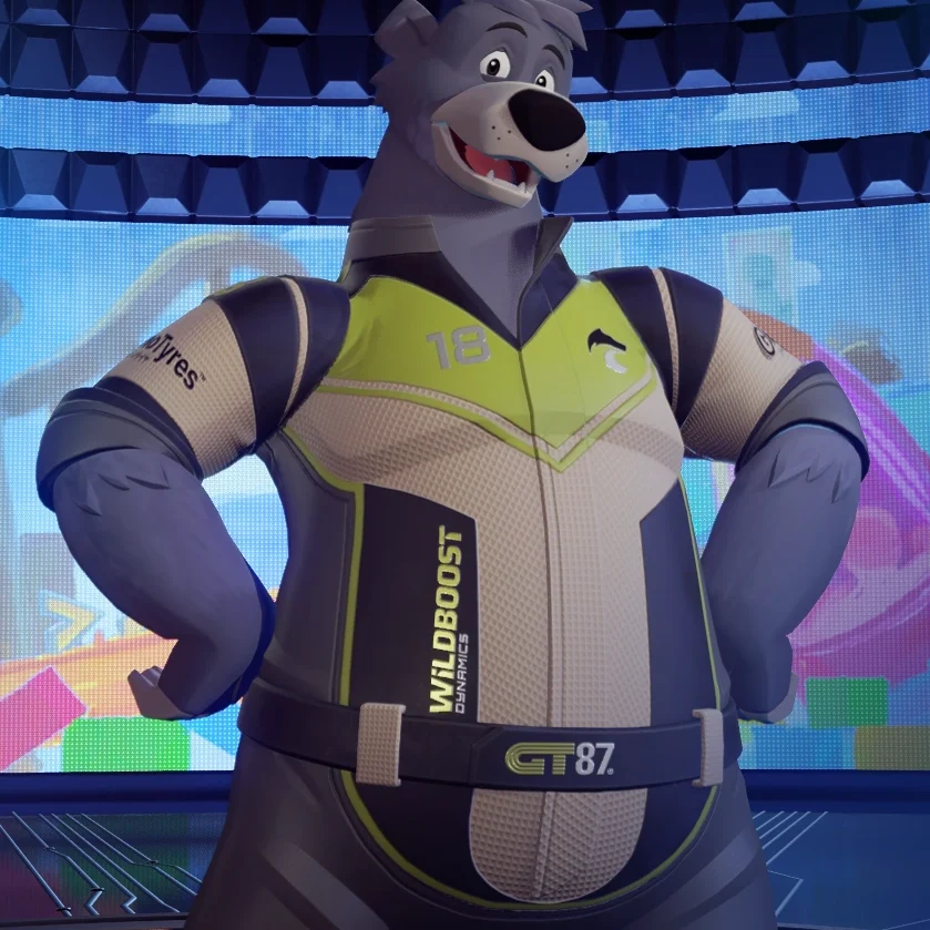 Baloo from Disney Speedstorm voiced by Joel McCrary