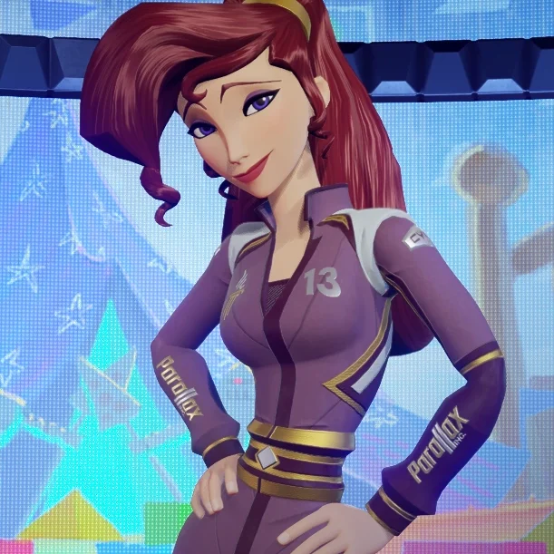 Mégara from Disney Speedstorm voiced by Susan Egan