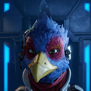 Falco Lombardi from Star Fox (2026) voiced by Daiki Hamano
