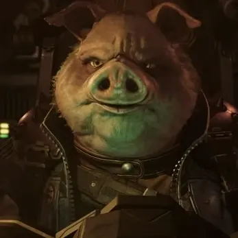 Pigma Dengar from Star Fox (2026) voiced by Mick Lauer